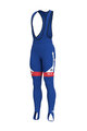 ALÉ Kolesarske dolge hlače z naramnicami - GROUPAMA FDJ 19 WNT - modra