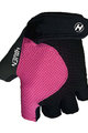 HAVEN Kolesarske rokavice s kratkimi prsti - KIOWA SHORT - črna/rožnata