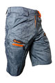 HAVEN Kolesarske kratke hlače brez naramnic - WANDERER II - oranžna/siva