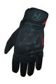 HAVEN Kolesarske  rokavice z dolgimi prsti - SEVERIDE - črna/rdeča
