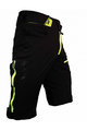 HAVEN Kolesarske kratke hlače brez naramnic - SINGLETRAIL HMS - črna/zelena