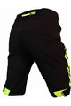 HAVEN Kolesarske kratke hlače brez naramnic - SINGLETRAIL HMS - črna/zelena