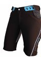 HAVEN Kolesarske kratke hlače brez naramnic - SINGLETRAIL LADY - črna/modra