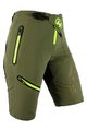 HAVEN Kolesarske kratke hlače brez naramnic - ENERGY LADY - zelena/rumena