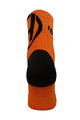 HAVEN Kolesarske klasične nogavice - LITE SILVER NEO - oranžna/črna