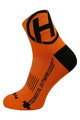 HAVEN Kolesarske klasične nogavice - LITE SILVER NEO - oranžna/črna