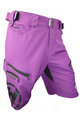 HAVEN Kolesarske kratke hlače brez naramnic - NAVAHO SLIMFIT - vijolična