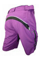 HAVEN Kolesarske kratke hlače brez naramnic - NAVAHO SLIMFIT - vijolična