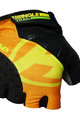 HAVEN Kolesarske rokavice s kratkimi prsti - SINGLETRAIL - oranžna/črna