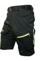 HAVEN Kolesarske kratke hlače brez naramnic - NAVAHO SLIMFIT - črna/zelena
