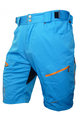 HAVEN Kolesarske kratke hlače brez naramnic - NAVAHO SLIMFIT - oranžna/modra