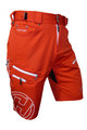 HAVEN Kolesarske kratke hlače brez naramnic - NAVAHO SLIMFIT - bela/rdeča