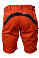 HAVEN Kolesarske kratke hlače brez naramnic - NAVAHO SLIMFIT - bela/rdeča