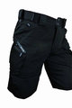HAVEN Kolesarske kratke hlače brez naramnic - CUBES BLACKIES - črna