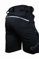 HAVEN Kolesarske kratke hlače brez naramnic - CUBES BLACKIES - črna