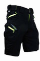 HAVEN Kolesarske kratke hlače brez naramnic - CUBES BLACKIES - zelena/črna