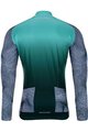 HOLOKOLO Kolesarski dres z dolgimi rokavi zimski - PURIST WINTER - črna/zelena/večbarvno