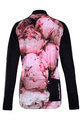 HOLOKOLO Kolesarski dres z dolgimi rokavi zimski - PEONY LADY WINTER - črna/rožnata