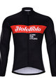 HOLOKOLO Kolesarski dres z dolgimi rokavi zimski - OBSIDIAN WINTER  - črna/rdeča
