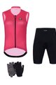 HOLOKOLO Kolesarski mega set - PURE LADY - črna/rožnata