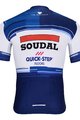 BONAVELO Kolesarski dres kratek rokav in kratke hlače - SOUDAL QUICK-STEP 24 - bela/črna/modra