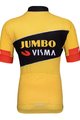 BONAVELO Kolesarski dres s kratkimi rokavi - JUMBO-VISMA '23 KIDS - črna/rumena