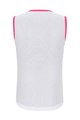 HOLOKOLO Kolesarska  majica brez rokavov - AIR LADY - rožnata/bela