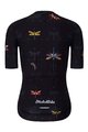 HOLOKOLO Kolesarski dres s kratkimi rokavi - DRAGONFLIES ELITE LADY - črna