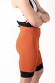 HOLOKOLO Kolesarske kratke hlače z naramnicami - ELITE - črna/rjava