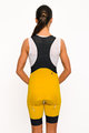 HOLOKOLO Kolesarske kratke hlače z naramnicami - ELITE - rumena/črna