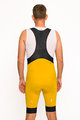 HOLOKOLO Kolesarske kratke hlače z naramnicami - ELITE - rumena/črna