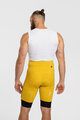 HOLOKOLO Kolesarske kratke hlače brez naramnic - ELITE - črna/rumena