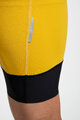 HOLOKOLO Kolesarske kratke hlače brez naramnic - ELITE - črna/rumena