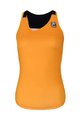 HOLOKOLO Kolesarski dres brez rokavov - ENERGY LADY - črna/oranžna