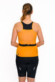 HOLOKOLO Kolesarski dres brez rokavov - ENERGY LADY - črna/oranžna