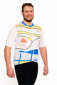 HOLOKOLO Kolesarski dres kratek rokav in kratke hlače - HORIZON ELITE - črna/bela/večbarvno