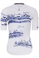 HOLOKOLO Kolesarski dres s kratkimi rokavi - EXPLORE ELITE LADY - modra/bela