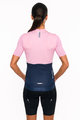 HOLOKOLO Kolesarski dres kratek rokav in kratke hlače - VIBES LADY - rožnata/modra/črna