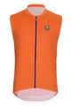 HOLOKOLO Kolesarski dres brez rokavov - AIRFLOW - oranžna
