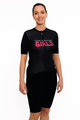 HOLOKOLO Kolesarski dres kratek rokav in kratke hlače - SUPPORT ELITE LADY - črna