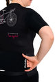 HOLOKOLO Kolesarski dres s kratkimi rokavi - CYCLIST ELITE LADY - rožnata/črna/bela