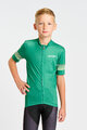 HOLOKOLO Kolesarski dres s kratkimi rokavi - FLOW JUNIOR - zelena/večbarvno