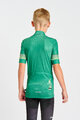 HOLOKOLO Kolesarski dres s kratkimi rokavi - FLOW JUNIOR - zelena/večbarvno