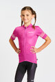 HOLOKOLO Kolesarski dres s kratkimi rokavi - FLOW JUNIOR - rožnata/večbarvno