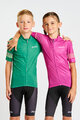 HOLOKOLO Kolesarski dres s kratkimi rokavi - FLOW JUNIOR - rožnata/večbarvno