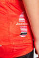 HOLOKOLO Kolesarski dres s kratkimi rokavi - FLOW JUNIOR - večbarvno/rdeča
