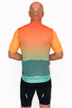 HOLOKOLO Kolesarski dres kratek rokav in kratke hlače - INFINITY - oranžna/rdeča/zelena/črna
