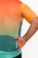 HOLOKOLO Kolesarski dres s kratkimi rokavi - INFINITY - zelena/rdeča/oranžna