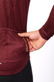 HOLOKOLO Kolesarski dres z dolgimi rokavi zimski - STARLIGHT WINTER - bordo