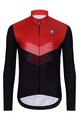 HOLOKOLO Kolesarski dres z dolgimi rokavi zimski - ARROW WINTER - rdeča/črna